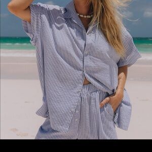 Daily Drills sucker boxy button down